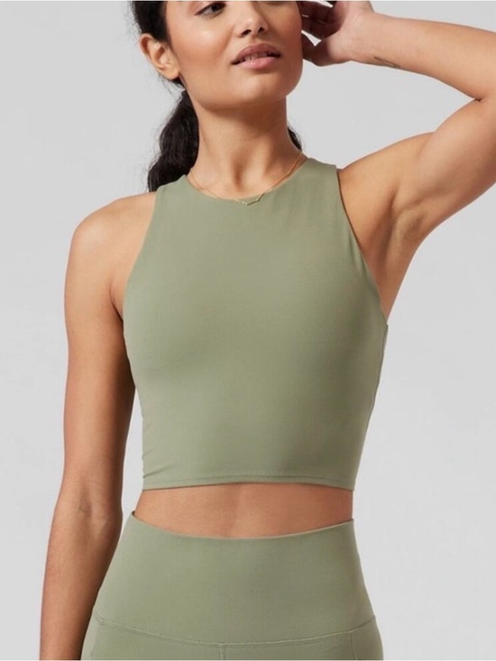 Athleta Pants - Athleta Eucalyptus Olive Set: Stash Leggings and Conscious Crop